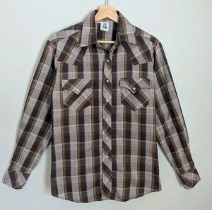 Vintage 70s 80s Kennington Western Shirt Mens Rockabilly Pearl Snap USA Tagged M
